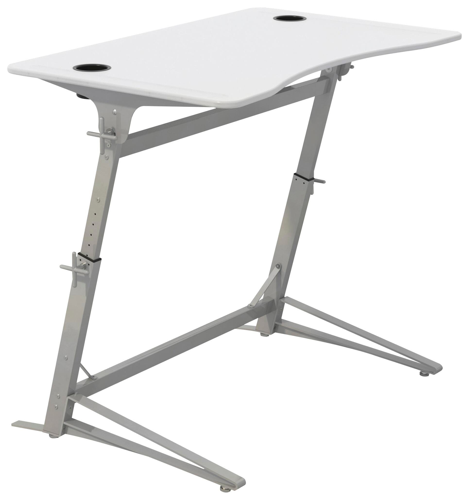 Safco Verve Standing Desk -- Standing Desk w/2 Cup Holders, 47-1/4"x31-3/4"x36"-42",WE 2005684
